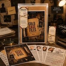 لعبة ألغاز RIDDLEVA Cold Case Unsolved Mystery، لعبة تحقيق جنائي استنتاجية غامرة، ملفات قضية للتحقيق والبحث عن الأدلة، لعبة طاولة تفاعلية مشوقة للحفلات، مناسبة للمبتدئين - متعدد الألوان - مشاهدة 4