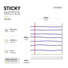 4 Packs Sticky Notes, Self-Adhesive Memo Pads, Total 200 Sheets, Notebook Style Memo Pads, Removable Adhesive Sticky Notes, For Study, To-Do List, School And Office Supplies - A - View 3