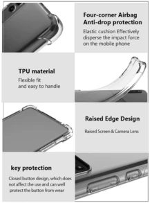 Transparent TPU Protective Case For Moto / Nothing Phone / Pixel Phones, Clear Soft, Waterproof, Shockproof, Anti-Fall, Anti-Scratch - Clear - View 6