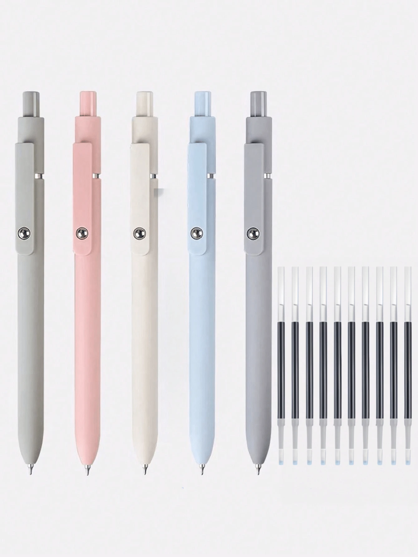 Morandi Color Low Center Of Gravity 5-Pack Neutral Pens Back To School - Multicolor - View 1