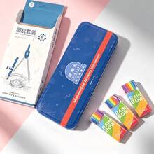 Ruler, Compass, Pencil Set, Geometry, Math, Drawing Stationery, Math, Boys Girls Gift, Office Stationery Set, School Supplies, Back To School - Sets - View 10