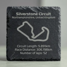1pc 10cm*10cm Natural Stone Racing Track Coaster, 8 Track Designs, Laser Engraved Track Map Stone Drink Coaster, Heat Resistant Non-Slip Square Coaster, Racing Decoration, Racing Fan Gift, Car Enthusiast Gift, Birthday Christmas Gift - Black - View 18
