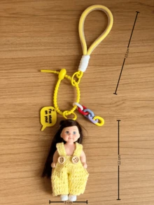 1pc 1pc [Dopamine Girl Series] Bag Charm Soft Keychain Bag Accessory DIY Jewelry Decoration Gift - Multicolor - View 7