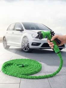 50/75ft Adjustable Garden Hose With Green Spray Nozzle - Durable Polyethylene Material, Multi-Purpose Garden Hose With Spray Gun, Suitable For Year-Round Outdoor And Yard Use, US Standard Connector, Expandable Hose For Watering And Cleaning - Multiple Styles and Colors - View 10
