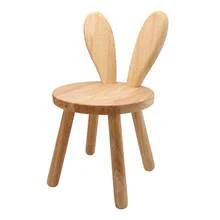 1pc Solid Wood Stool, Wooden Photography Prop, Creative Small Bench, Cute Rabbit Ear Solid Wood Stool, Simple Shoe Changing Bench, Modern Cute Animal Design Chair, Suitable For Room Decoration, Studio Photography Prop, Living Room, Bathroom, Kitchen, Classroom, Cute And Portable - Multicolor - View 10