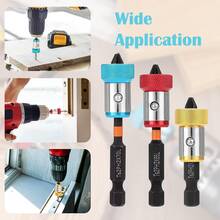 6-Piece Drill Bit Set With Magnetic Screw Ring And Drill Bit, Universal Magnetized Drill Bit Ring, Strong Magnetic Anti Slip Screw Fixing Ring, Suitable For Hexagonal Screwdriver And Electric Drill, DIY Daily Maintenance - Multicolor - View 6