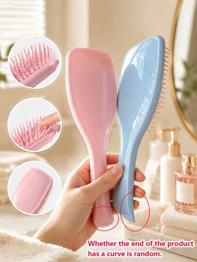 2pcs Women's Anti-Static Hair Combs, Hair Massage Brush, Curly Hair Air Cushion Brush, Long Hair Super Soft Air Cushion Brush, Volumizing Smooth Massage Brush; Suitable For All Hair Types, Perfect For Daily Hair Care, Home Use And Hair Salon