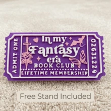 Book Club Decorative Ticket Tokens - 8 Unique Aesthetic Scroll Style Decor, Suitable For Bookshelves, Desks And Reading Corners, Durable Plastic Collectible Tokens, Perfect Gift For Book Lovers And Readers - A - View 21