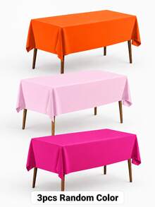 1/4/10 st 137x183 cm engångsdukar i enfärgat, flerfärgat PE-material, rektangulär dekorativ duk för picknick, bröllop, fest, födelsedag, brudshower, examen, dop, bankett, julfest, festdukning, heminredning och andra tillfällen, elegant och stilren - Flerfärgad - Visa 12