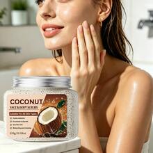 Coconut Face & Body Scrub, Deep Cleansing, Contains Plant Extract Essence, Softens Skin, Exfoliating Cleanser, Unclogs Pores, Cleanses Skin, Hydrates & Moisturizes, Unisex, Suitable For All Skin Types, New Year Gift - Coconut Body Scrub - View 4