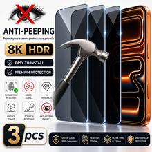 CASECOPS 3片裝隱私防窺螢幕保護玻璃附螢幕清潔工具，完美相容 18 Pro Max/18 Pro/18/17 Pro Max/17 Pro/17 Air/17e/17-X 系列等，9H 鋼化玻璃全螢幕覆蓋，無縫支援動態島功能，8K HDR、防窺、防刮、防指紋、相容手機殼，堅固耐用不易碎，絲滑觸感與極速觸控回饋 - 3個 - 查看 37