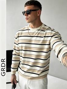 GRDR تي شيرتات رجالية - لون مشمشي - مشاهدة 2