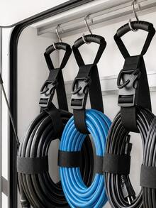 1/2/3pcs Heavy Duty Extension Cord Storage Straps With Portable Handle, Adjustable Cable Organizer, 100lbs Load Capacity, Reusable Cable And Hose Ties, Suitable For Garage, Garden, Tool Room, RV, Boat And Outdoor Camping Gear Storage - A - View 1