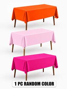 1/4/10 st 137x183 cm engångsdukar i enfärgat, flerfärgat PE-material, rektangulär dekorativ duk för picknick, bröllop, fest, födelsedag, brudshower, examen, dop, bankett, julfest, festdukning, heminredning och andra tillfällen, elegant och stilren - Flerfärgad - Visa 13