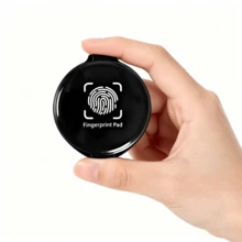 1pc Blue Portable Fingerprint Ink Pad, Suitable For Notarization, Identity Verification And Security Authentication - Blue - View 6