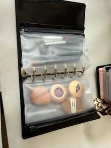 A6 Matte Loose-Leaf Medication Storage Folder With Detachable Zipper Pouch For Home And Travel, Pill And Medicine Board Organizer - View 12