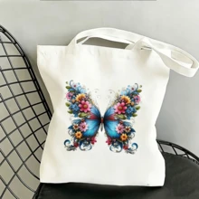 1/2/3pcs Floral Blue Butterfly Heat Transfer Iron-On Patch, Colorful Flower & Vine Pattern Vintage Art Butterfly DIY Sticker, Suitable For T-Shirts, Sweatshirts, Pillows, Canvas Bags - Multicolor - View 4