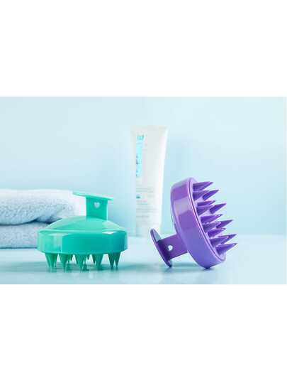 1PC Silicone Shampoo Brush Head Scalp Massage Comb Hair Washing Brush Body Bath Shower Brush Salon Hair Styling Tool,Hair Brush,Comb,Hair Tools,Hair Products And Accessories For Barber Salon Beauty Travel Essentials