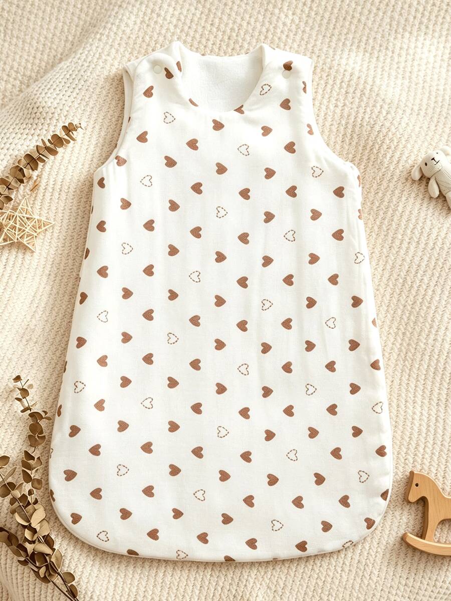 1pc All-Season Cartoon Cute Print Baby Sleeping Bag, Soft And Comfortable, For Newborn Daily Use - Multicolor - View 1