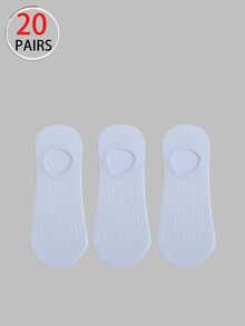 Women's Invisible Socks Suitable For Daily Wear - White - View 4