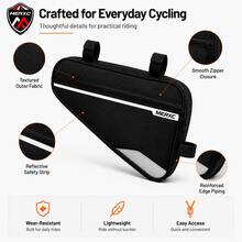 MERXC Brand Bicycle Triangle Bag, Large Capacity Front Frame Storage Bag, Tool Storage Pouch, Compatible With Mountain Bike, Road Bike And MTB - Multicolor - View 4