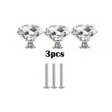 3/13 Diamond Shaped Cabinets And Drawer Crystal Handles, Suitable For Dressing Tables, Bathroom Cabinets, Cabinets, Wardrobes And Drawer Handles, Furniture Decoration Handles, Hardware Accessories - Multicolor - View 10