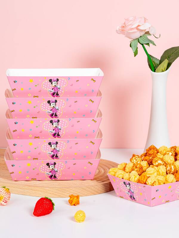 6pcs/12pcs/24pcs Anime Cartoon Theme Party Candy Boxes, Theme Party Gift Boxes, Candy And Cookie Boxes, Party Gift Bags, Party Gift Boxes, Suitable For Birthday Party, Candy And Popcorn Box Decoration, Back To School Season Party, Holiday Essential Party Supplies
