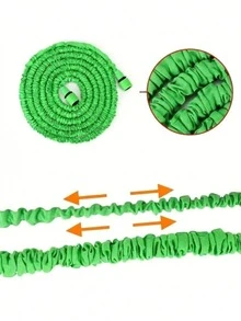 50/75ft Adjustable Garden Hose With Green Spray Nozzle - Durable Polyethylene Material, Multi-Purpose Garden Hose With Spray Gun, Suitable For Year-Round Outdoor And Yard Use, US Standard Connector, Expandable Hose For Watering And Cleaning - Multiple Styles and Colors - View 6