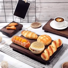 Nampan Kayu Persegi Panjang Inovatif dengan Alas, Nampan Camilan, Piring Hidangan Pembuka, Papan Charcuterie, Piring Sajian, Piring Sushi, Cocok untuk Dapur Rumah, Restoran, dan Ruang Tamu. Aksesori Dapur, Ideal untuk Penggunaan di Dapur dan Dekorasi Ruangan. Aksesori Dapur, Halloween - View 2