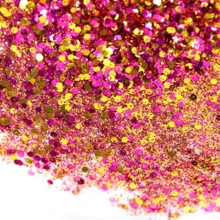 1 Set Of 6 Bottles Durable Rainbow Holographic Glitter Set, Includes 6 Colors Of Glitter Rhinestones, Multiple Sizes Of Adhesive Sequins, Suitable For Resin Decorations, Nail Art And Various DIY Crafts - Multicolor - View 7