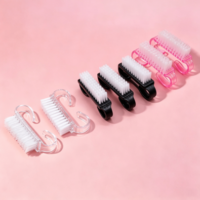 1/10/30 piezas Cepillo de uñas de acrílico transparente con cerdas suaves, juego de herramientas para el cuidado de las uñas sin olor, diseño ergonómico del mango, adecuado para uso en el hogar y salón, diseño transparente, cepillo de cerdas suaves, cepillo de uñas