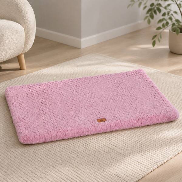 1pc Pet Mat Dog Mat Cat Mat, Plush Dog Bed Mat, Egg Foam Core Support, Comfortable And Soft, Removable Cover, Easy To Clean, Pet Sleeping Mat