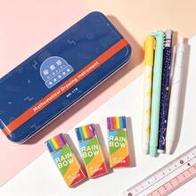 Ruler, Compass, Pencil Set, Geometry, Math, Drawing Stationery, Math, Boys Girls Gift, Office Stationery Set, School Supplies, Back To School - Sets - View 9