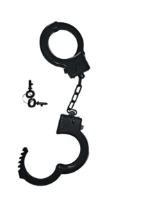 أصفاد بلاستيكية لعبة (مع مفتاحين)، إكسسوار تنكري، دعامة حفلة تنكرية، دعامة لعبة، لوازم حفلة هالوين - أصفاد - مشاهدة 6