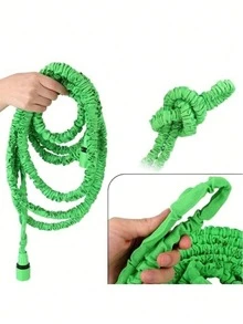 50/75ft Adjustable Garden Hose With Green Spray Nozzle - Durable Polyethylene Material, Multi-Purpose Garden Hose With Spray Gun, Suitable For Year-Round Outdoor And Yard Use, US Standard Connector, Expandable Hose For Watering And Cleaning - Multiple Styles and Colors - View 12