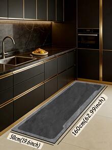 1pc Minimalist Rock Texture Kitchen Mat, 3.5mm Soft Rubber Material, Absorbent And Easy To Clean, Suitable For Hallway, Bathroom, Living Room, Outdoor Door Mat And Toilet Area, All Season Use, Suitable For Various Holidays - Multicolor - View 14