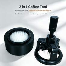 Dụng cụ phân phối bột cà phê 8 chấu xoay 360° giúp phân tán bột cà phê đều cho chiết xuất espresso đồng nhất - màu đen - Xem 9