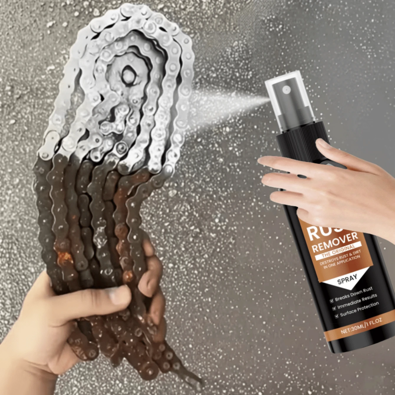 rayhong Fast Penetrating Rust Remover - Powerful Formula Breaks Down Heavy Corrosion. Restores Metal Surfaces On Bolts, Railings And Machinery. Prevents Rust, Extends Service Life