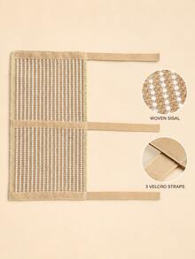 Sisal Cat Scratching Pad, Adjustable Cat Scratching Pad With 3 Hook And Loop Straps, Table Leg Cat Scratching Board And Furniture Anti-Scratch Protection Pad, For Indoor Cats, 1pc - M - View 5