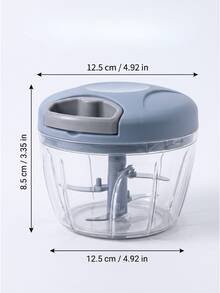 手動絞肉機/大蒜切碎器 (900ml/500ml) - 旋轉式大蒜切碎器，適用於蔬菜、薑、水果、堅果和香料；專業洋蔥/胡蘿蔔切片/切碎工具；高效廚房助手，無需用電，居家烹飪必備用品 - 多款多色 - 查看 14