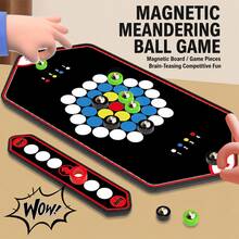 Magnetic Curve Ball Battle Board Game, Two Players Competitive Tabletop Battle Game, Parent-Child Interactive Puzzle Game, Educational Logic Training Toy, Fun Family Party Game Gift For Boys Girls - Multicolor - View 5