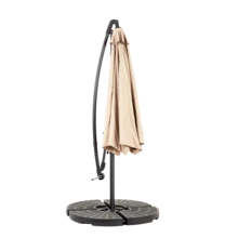 Best Choice Products 10ft Offset Hanging Market Patio/Easy Tilt Adjustment, Polyester Shade, 8 Ribs Backyard, Poolside - ( Dark Blue ) (No Base) - 卡其色 + 鋼鐵 + 花園與戶外 - 查看 9
