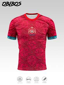 Portugal Men's T-Shirt, Suitable For Competition, Daily Wear, Gift And Style Sports - Red - View 2