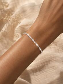 FOREVER QUEEN 925 Sterling Silver Bracelet, Suitable For Women And Girls. Twisted Chain Jewelry, Excellent Gift Choice. - Bracelet - View 3