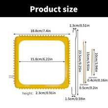 1 Set DIY Knitting Machine Craft Kit, Metal Square Knitting Machine, Suitable For Beginners, 18-Tooth Knitting Machine With Crochet Hook, Used For Crochet Knitting, Needlework, Sewing, Blankets, DIY Handmade Supplies And Gifts - One Size - View 7