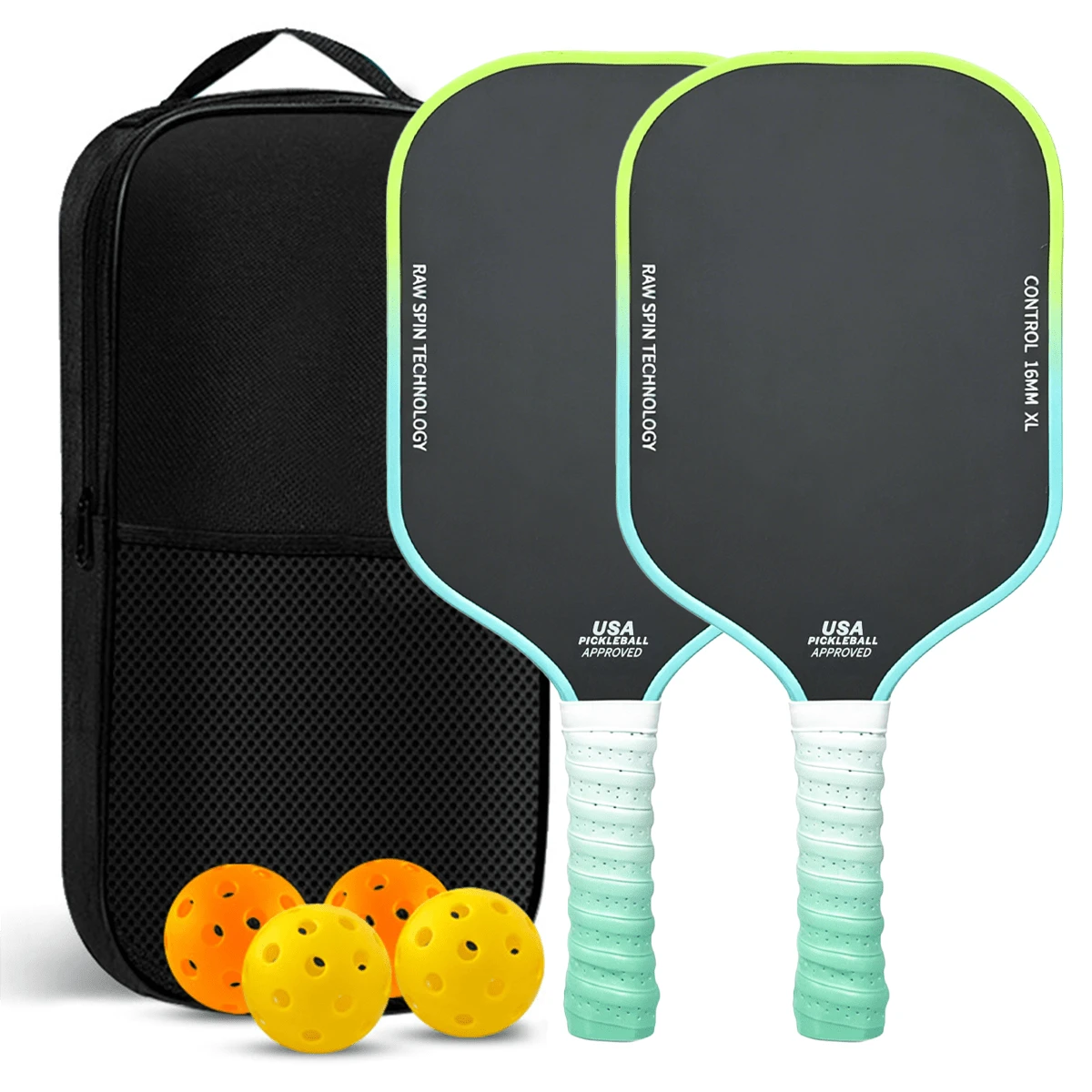 2026 New Premium Summer Gradient Color Grip Carbon Fiber T700 Pickleball Paddle Set USAPA PP Honeycomb Core Pickleball Racket