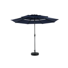 Aluminium 10ft 3 Tier Auto-Tilt (Khaki) (No Base) - 海軍藍 + 鋼色 + 花園與戶外 - 查看 5