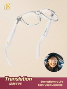 D8 Smart Bluetooth Glasses, Fingerprint Touch Control, Audio Glasses With Music Playback And Hands-Free Calling, Built-In Microphone And Speaker, Voice Control Wireless Earphones, Unisex Fashion Smart Glasses, Compatible With IPhone And Android - View 10