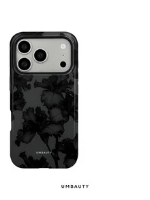 UMBAUTY 1pc Fashionable Phone Case, Deep Black Iris Floral Pattern Design, Compatible With Phone 18 Pro Max, 11/12/13/14/15/16/17 Pro/Pro Max/Plus. This High-End, Stylish And Fun Phone Case Is Suitable For Men And Women, Making It An Ideal Gift For Girlfriend On Easter, Spring, Halloween, Wedding Season And Birthday - Multicolor - View 7