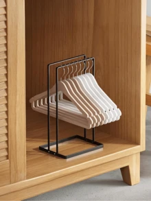 1pc Large Capacity Clothes Hanger Storage Rack, Adult Universal, Stainless Steel Material, Detachable Clothes Hanger, Space-Saving, Suitable For Home Storage And Organization, Can Be Used As Laundry Basket, Wardrobe Decoration, Room Decoration, Home Decor, Bedroom Decor, Etc. - Multicolor - View 2